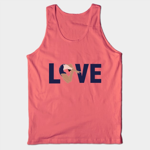 LOVE  - Gymnastics Tank Top by FlexiblePeople